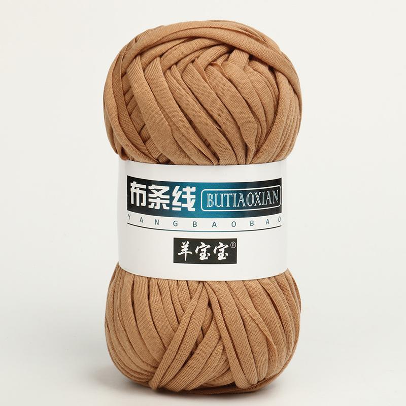 

1 шт. Трикотажная пряжа для вязания футболки для плетеной сумки, шляпы, тапочек, подставки, одеяла, нить, мягкая полиэстеровая пряжа для вязания крючком, мягкая тканевая пряжа