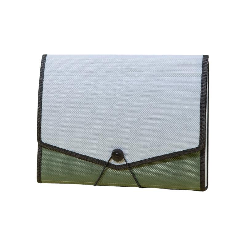13 Pockets Expandable File Case Plastic Document Organiser Filing Bag Elastic String Closure for Office School Supplies