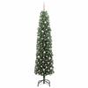 Artificial Christmas Tree with 300 LEDs and Stand Green 240 cm