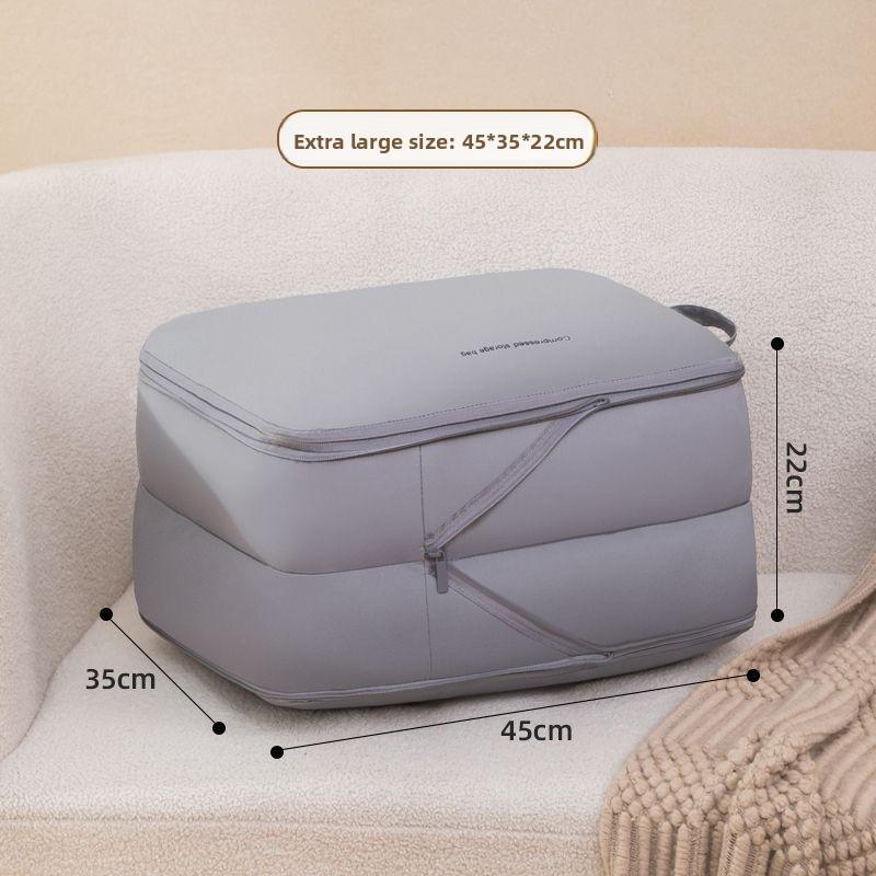 Travel Storage Organizer With Double Layer Compression Bags For Luggage Packing Solutions