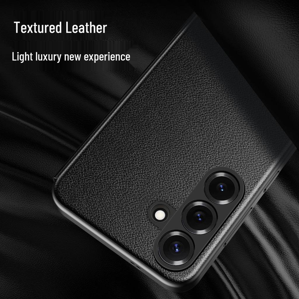 Samsung A-Serie Leder-Klapphülle: Kompatibel mit A16, A56, A55, A36 - Smart Window Business Cover.