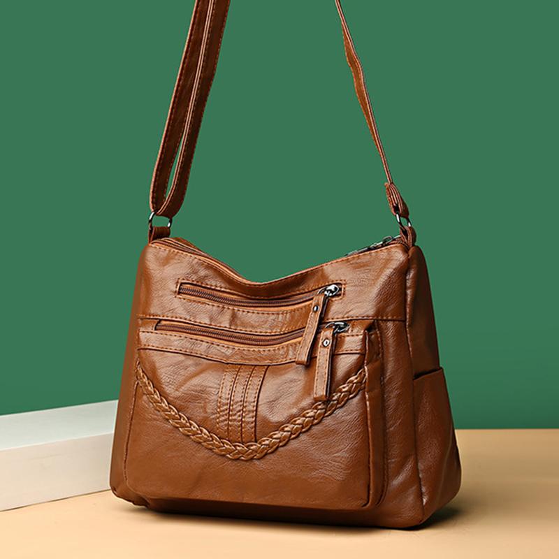 Módne mäkké PU kožené tašky Dámske kabelky cez rameno Luxusné kabelky Dámske kabelky Dizajnérske crossbody kabelky pre ženy Príležitostná taška Messenger