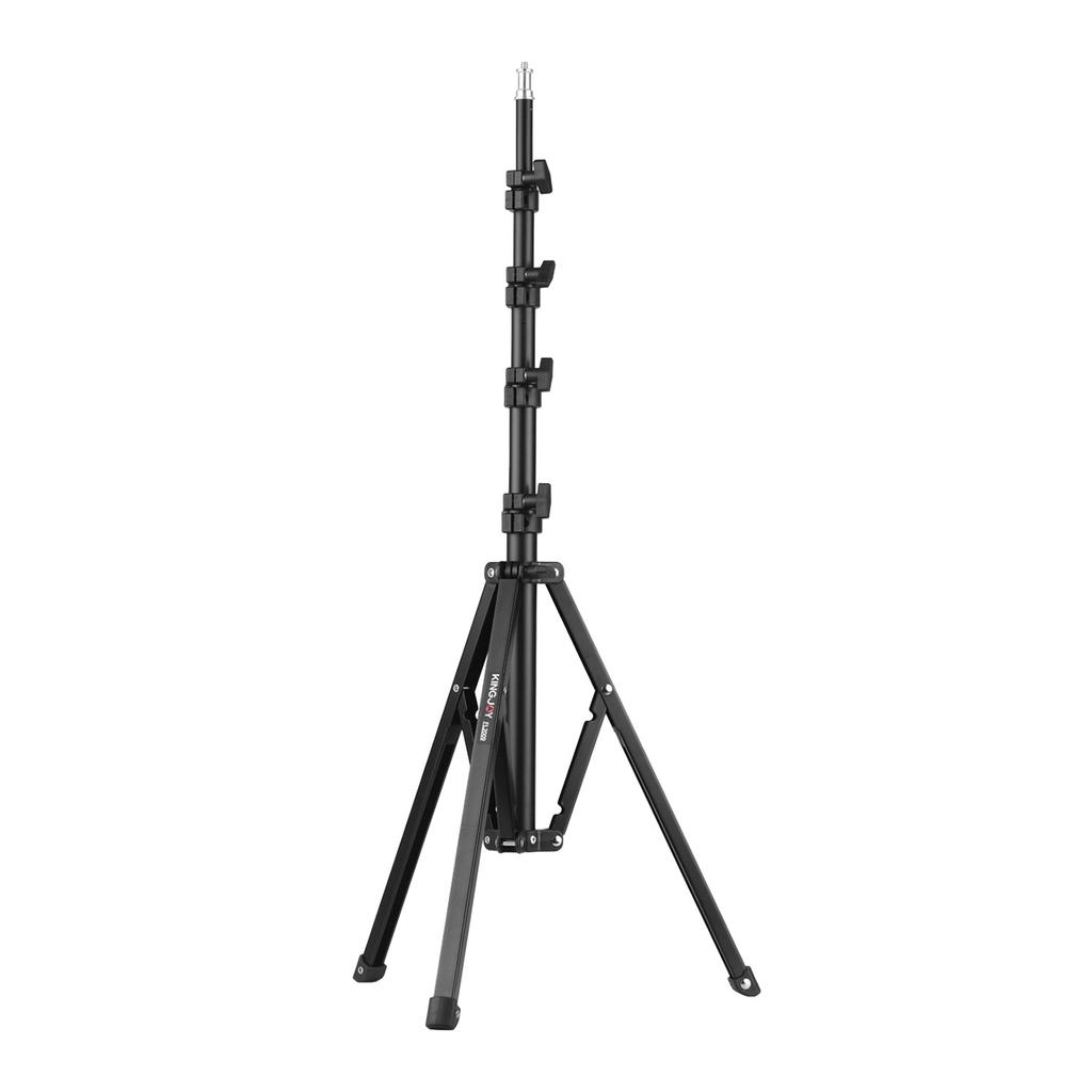 KINGJOY FL2009 Adjustable Metal Tripod Light Stand 10kg 22lbs Load Capacity 1 4 Inch Screw Max. Height 182cm 6ft for