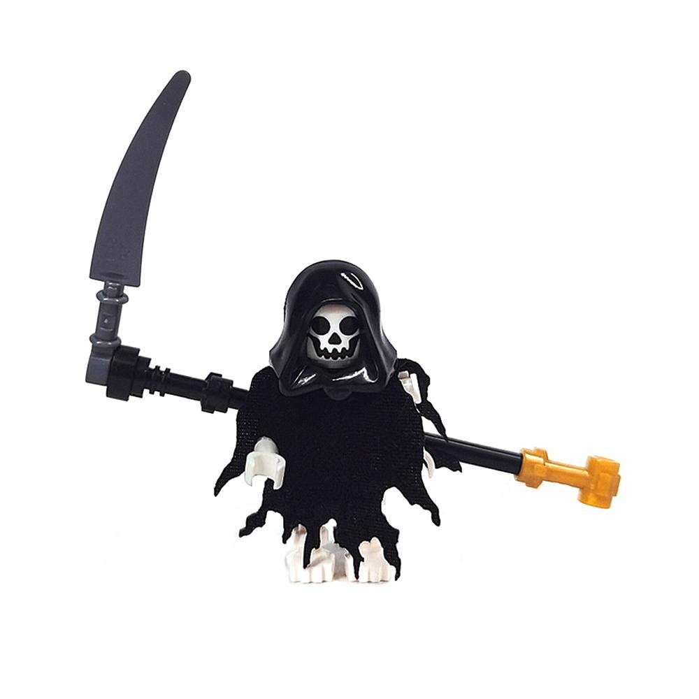 

MOC Хэллоуин Армия Скелетов Мини Кукла Строительные Блоки Сделай Сам Собранные Строительные Блоки Кукла Персонаж Скелет Лошадь Украшения Игрушка