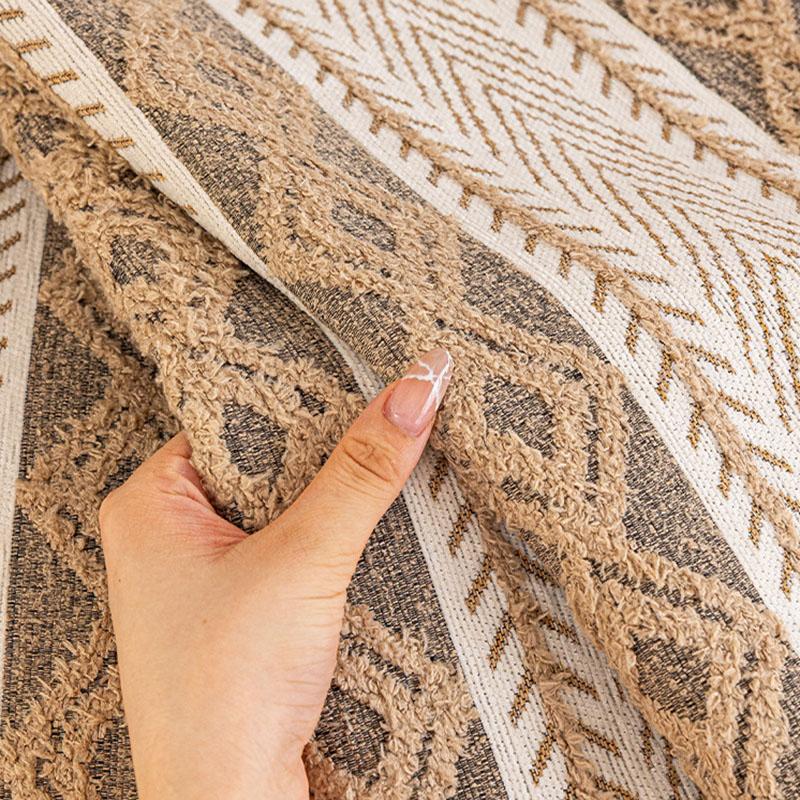 Gemütliches Dickes Chenille Jacquard Sofakissen Neu Vier Jahreszeiten Rutschfeste Ecksofa Bezüge Französisch Warm Kratzfest Armlehnenhandtuch