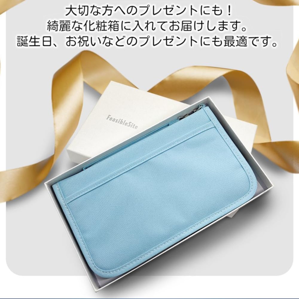 Household Management Pouch Savings Passport Case Gift Large Capacity Polyester Clear Zip Cases 2 Clear Card [FeasibleSite] [Develop Skills] (4 +