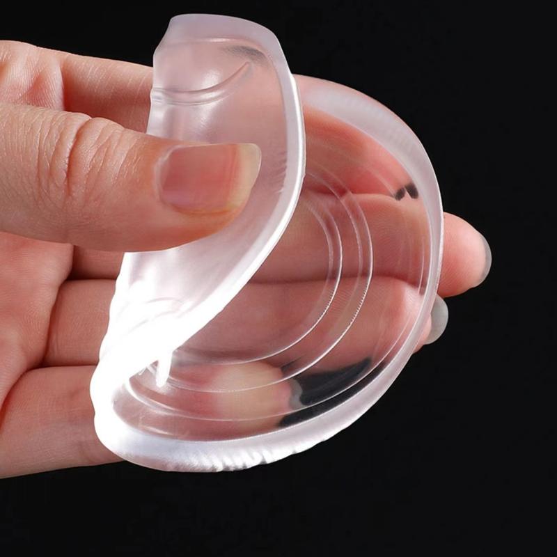Silicone Gel Height Increase Insole Heel Lifting Inserts Shoe Foot Care Protector Elastic Cushion Arch Support Insert for Unisex