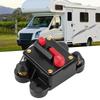 Auto-Audiosystem Sicherungshalter Automatischer Schutzschalter 12V‑24V DC Auto Boot Stereo Schutz30A, 78x51x38mm