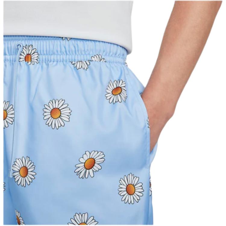 Nike Daisy Print Lace-Up Casual Shorts Men shorts Sky-Blue DM6910-548