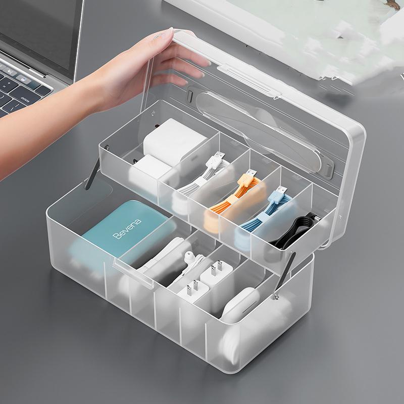 Data Cable Storage Box Reusable Cable Storage Box Organizer Charger Cord Storage Box Data Cable Storage Case