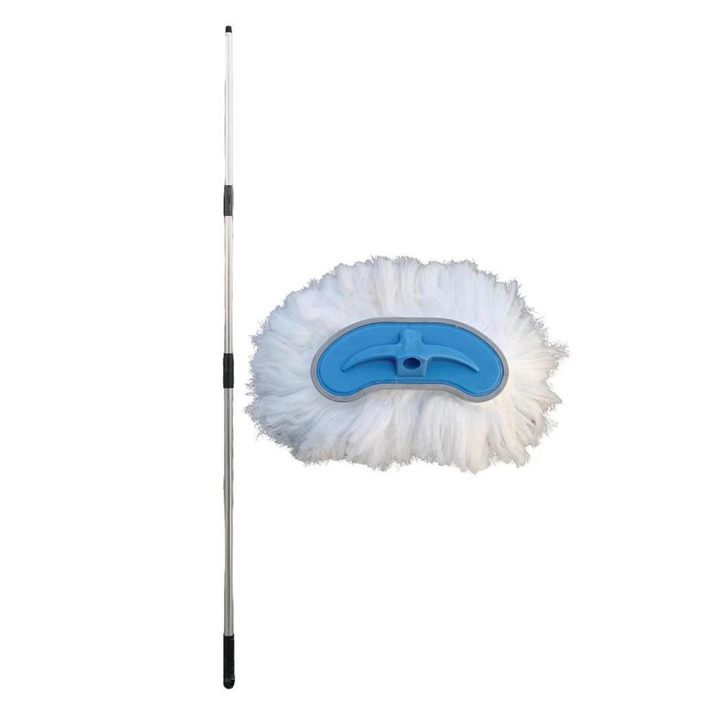 Bright Star Długi Uchwyt Szczotka do Mycia Samochodów - Mop z Miękkim Włosiem do Dużych Pojazdów