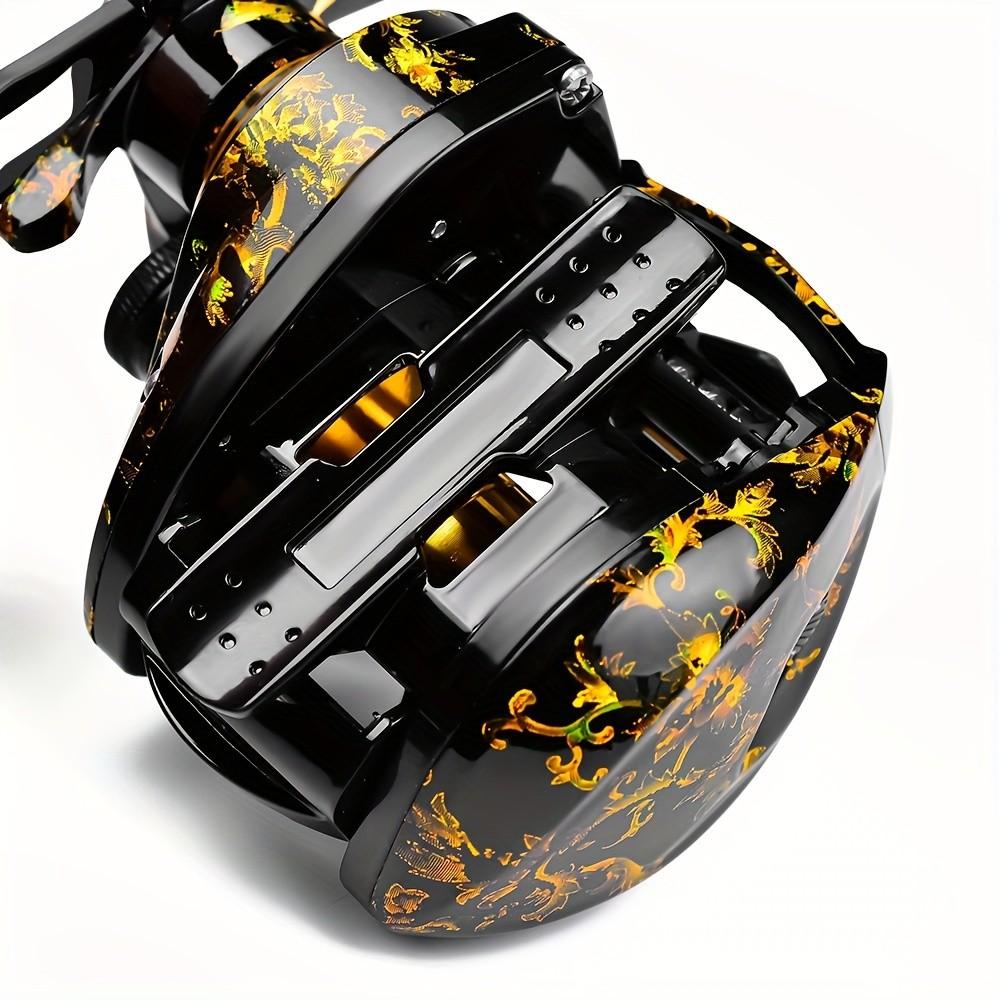 High-Speed Baitcast Reel, 7.2:1 Gear Ratio, Aluminum Metal Spool, 17.64LB Max Drag, Magnetic Brake System, Ergonomic Handle for Precision Control