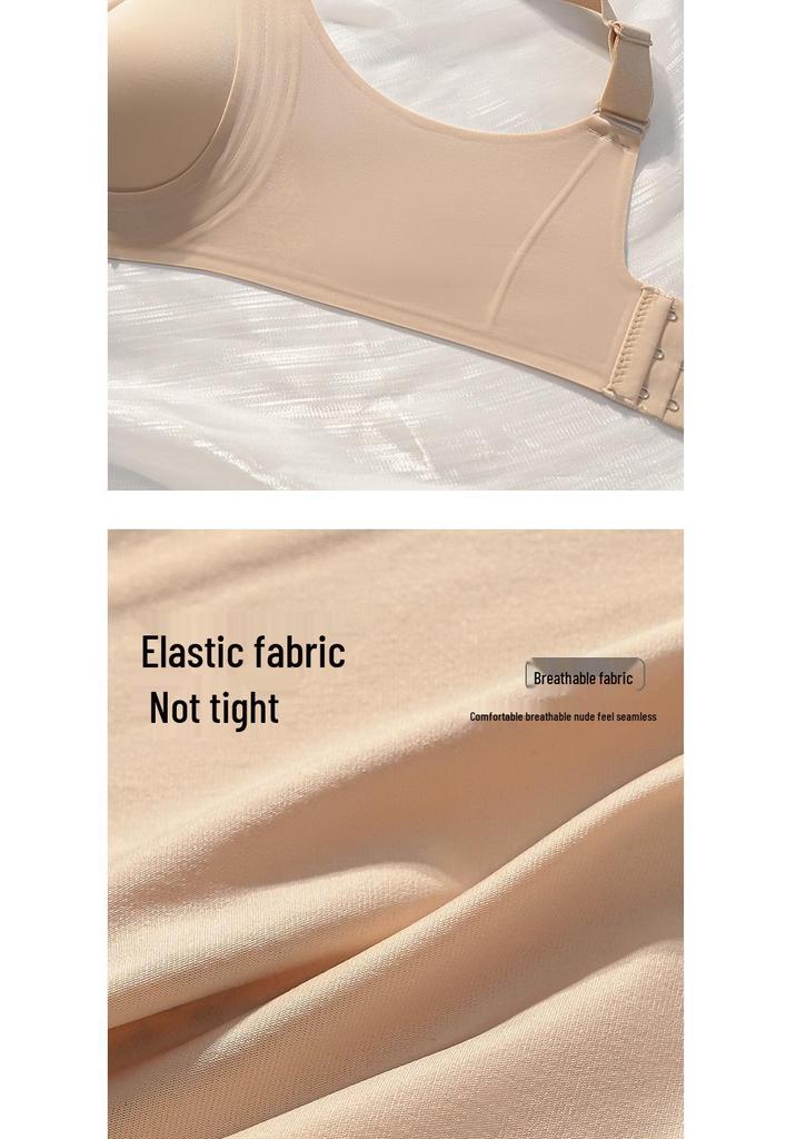 Breathable Push-Up W-Shaped Bra: Lifting Support for Smaller Busts, No Underwire, Summer Thin Style