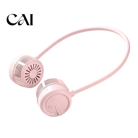 Personal Fan for Business Trips Portable Neck Fan, Hands Free Bladeless Cooling with 3 Speed, USB Summer Gadgets Kitchen Rechargeable Quiet
