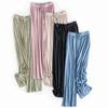 Pantaloni Larghi Estivi in Seta Ghiacciata da Donna Pantaloni Sottili Ghiacciati Vita Alta Drappeggio Casual Morbido Gamba Dritta Pantaloni Lunghi