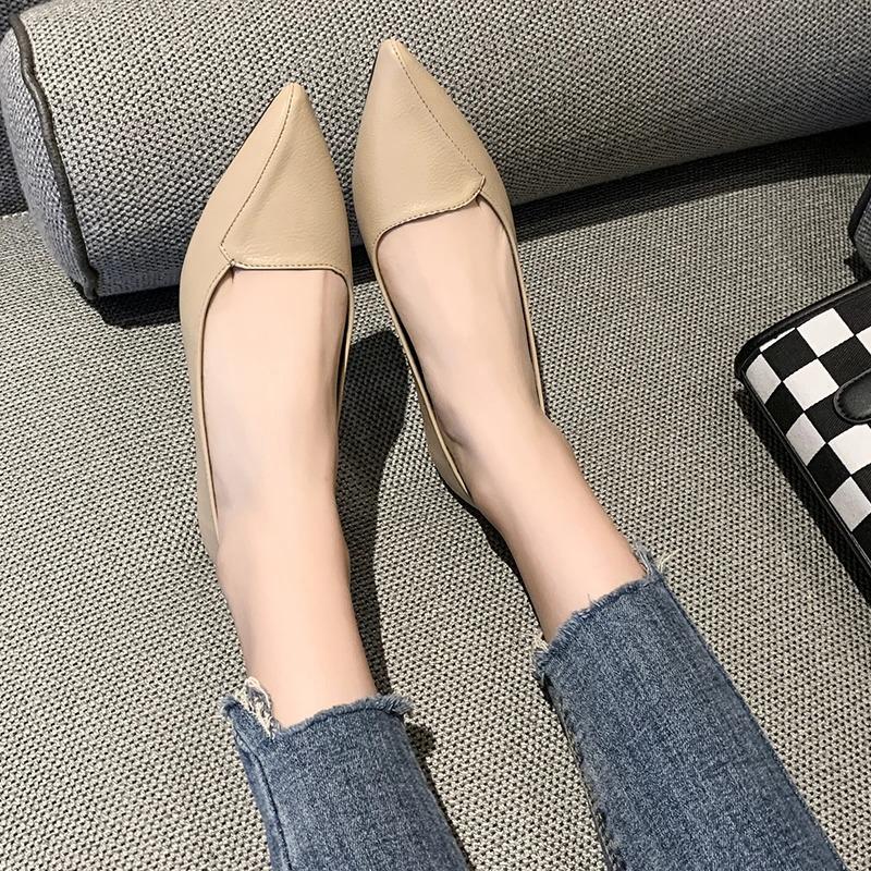 Zapatos de Moda para Mujer con Punta y sin Cordones Verano Mocasines para Mujer Cómodos Zapatos de Barco Amarillos para Señora Planos de Otoño Zapatos Mujer