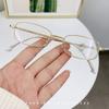 Retro TR Metal Reading Glasses Black Silver Gold Rectangle Computer Eyeglasses Frame Glasses Men Women