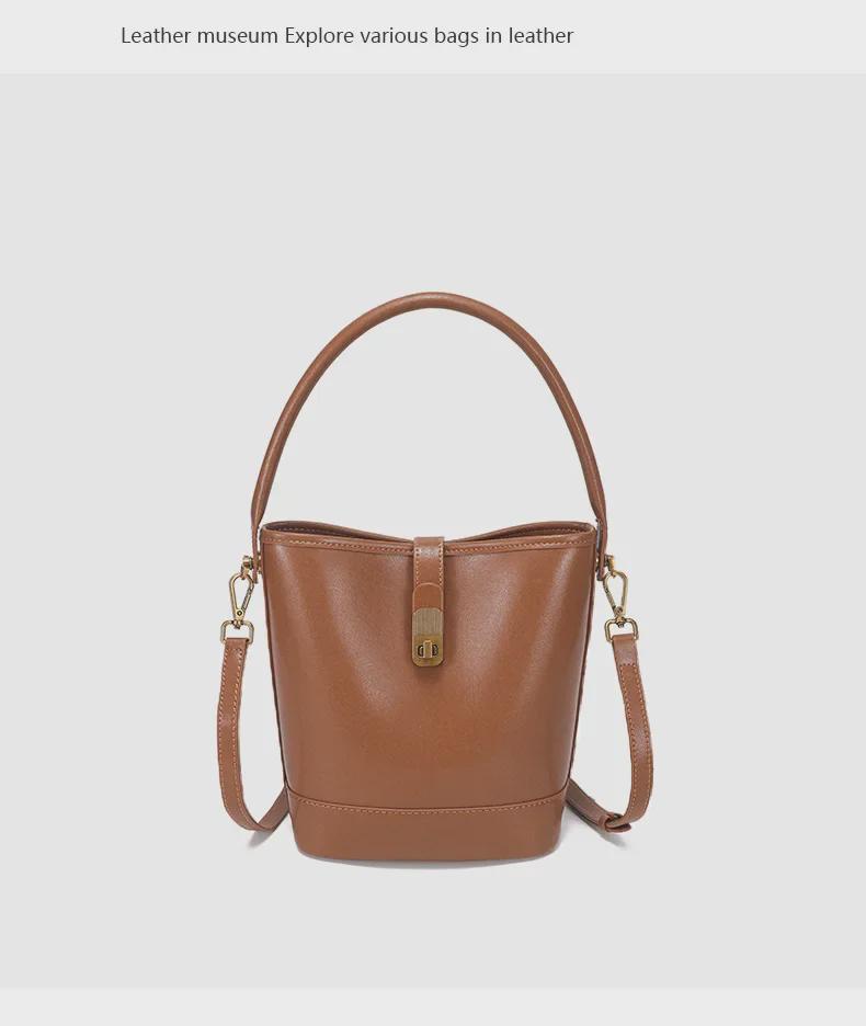 Dámská kabelka z pravé kůže 2024: Nová podzimní/zimní móda, vysoce kvalitní, univerzální taška přes rameno