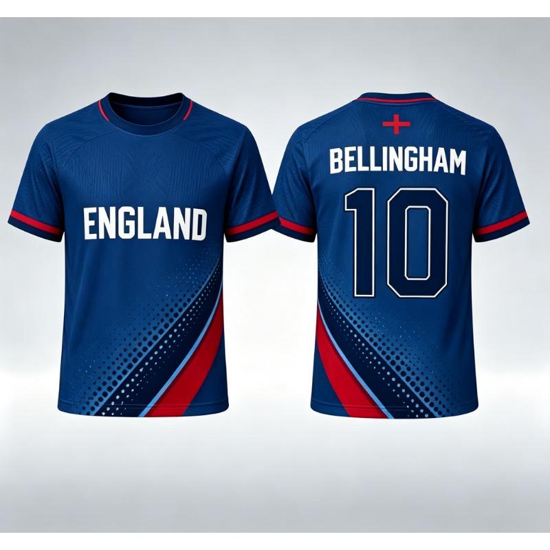 England Jude Bellingham Fan Jersey, Quick-Drying and Breathable Unisex Sports Jersey