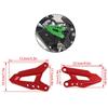 Rearset Footrests Pedal Rear Heel Guard Plates For Kawasaki NINJA 400 Z400 Ninja 250 Z250 2018-2025 Foot Pegs Protector Cover