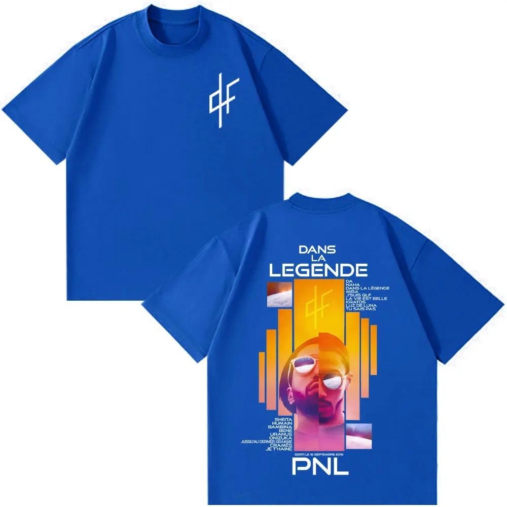 Französischer Rapper PNL Le Monde Chico Album Grafik T-Shirt Unisex Hip Hop Locker Hohe Qualität Lässig Damen und Unisex T-Shirt