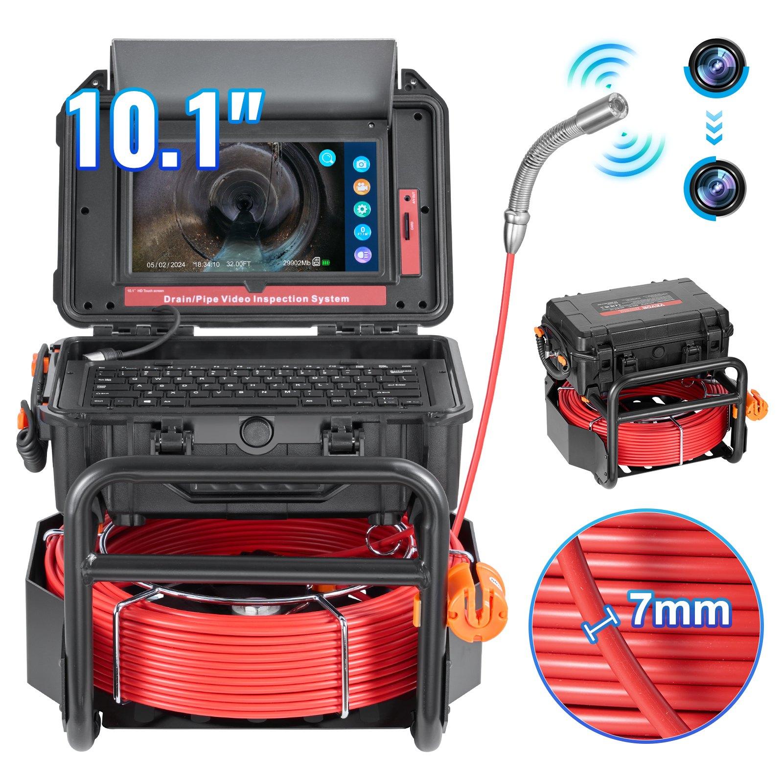 VEVOR Sewer Camera, 165 ft/50m, Self-Leveling