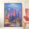 Diamond Painting Kit for Adults DIY New York Sparkling Art Canvas for Relaxing Craft Home Wall Decor and Creative Handmade Gift Idea