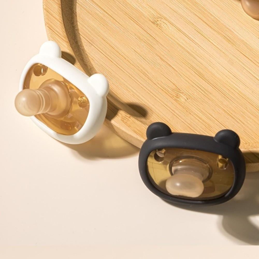 2pcs Cute Little Bear Newborn Silicone Pacifier Soft Touch Baby Nipple  Baby Shower Gift