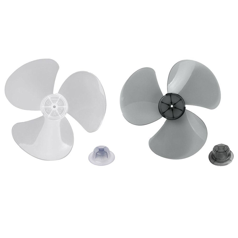 16 Inch Plastic Fan Blade 3 Leaves With Nut Cover Low Noise Household Fan Blade For Standing Pedestal Floor Wall / Table Fanner