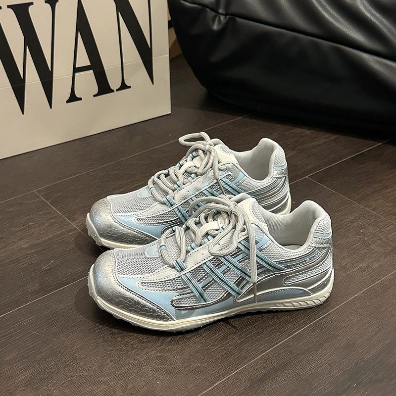 

Breathable Forrest Gump shoes design sense casual moral training shoes women s 2025 summer new versatile mesh comfortable retro fashion 35 синий