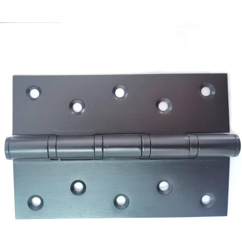 6Inch Stainless Steel Hinge for Wooden Door Black Duty Black Quiet Bearing Flat Swing Hardware