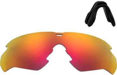 ESS Sports Sunglasses with Nose Pads and Replacement Lenses Set Mirror Lenses Made by ZERO [CROSSBLADE]