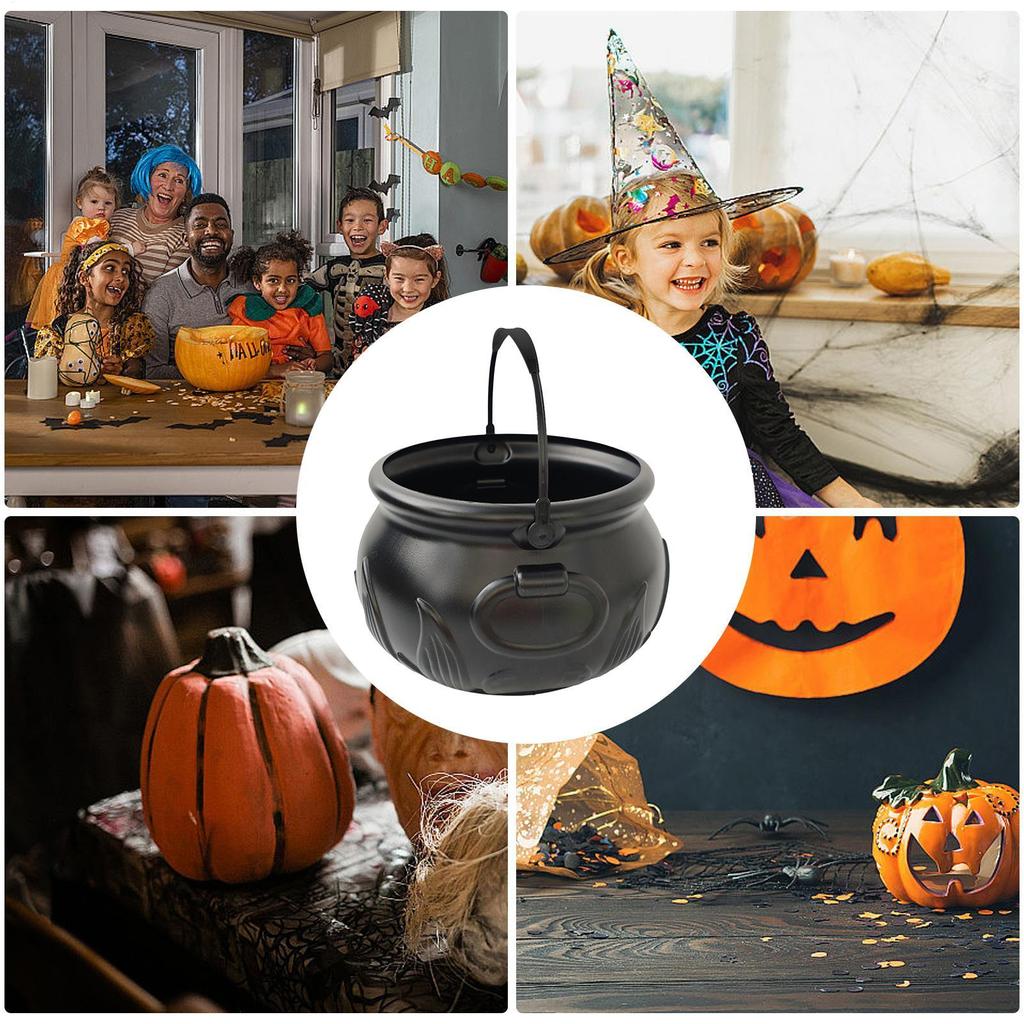 Witches Cauldron Holiday Candy Container Halloween Candy Container For Serving Kitchen Cooking Home Table Party Decoration