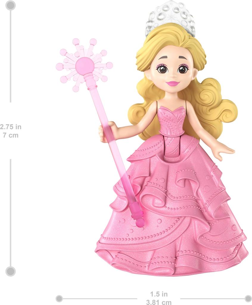 Mattel Universal Pictures' Evil Glinda Floating Bubble Toy Set, featuring a vehicle and a small Glinda figure, with distinctive appearance, inspired