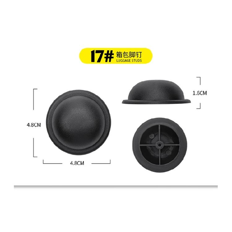 2Pcs Luggage Feet Pads Plastic Suitcase Feet Pads Luggage Studded Suitcase Stand Feet Accessories