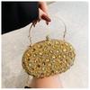 New diamond-encrusted dinner bag Fashion banquet women's clutch bag Dress small bag Full diamond shoulder messenger bag