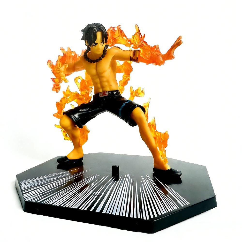 New One Piece Anime Figure Fire Fist Luffy Ace Sanji Battle Model Dolls PVC Sabo Action Figurine Zoro Ghost Three-Knife Toys