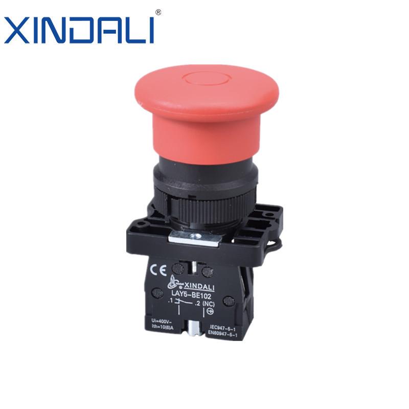Mushroom Head Emergency Stop Switch ZB2/XB2 542/545 Rotary Reset Elevator Button BE102