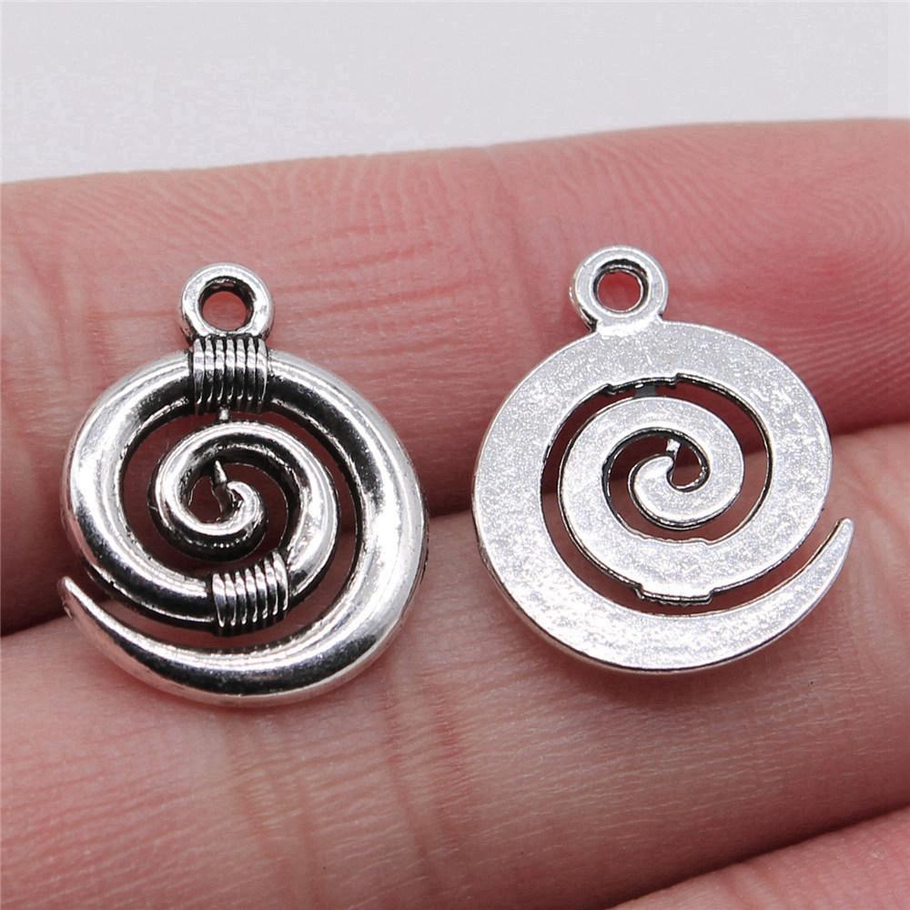 Berloques Pingentes Ondulados Gota de Água Espiral Materiais de Joalheria Infantil QC135