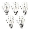 1-5pcs Skeleton Hand Hair Clip Punk Scary Ghost Hand Hairpin Halloween Horror Party Hairstyling Costume Decoration Accessories