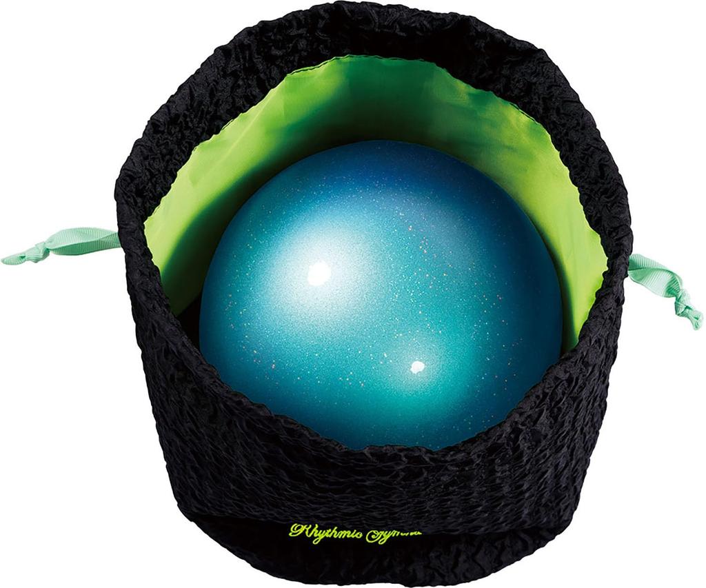 SASAKI Gymnastics Ball Holds One SASAKI Gymnastics Mint Green x Fluorescent AC64 Case/Ball Cover, Ball, Yellow,