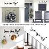 Retro Love You Bye Wall Decors Love You Bye Acrylic Sign for Home Coffee Wall Art Gift to Express Warm for Your Family