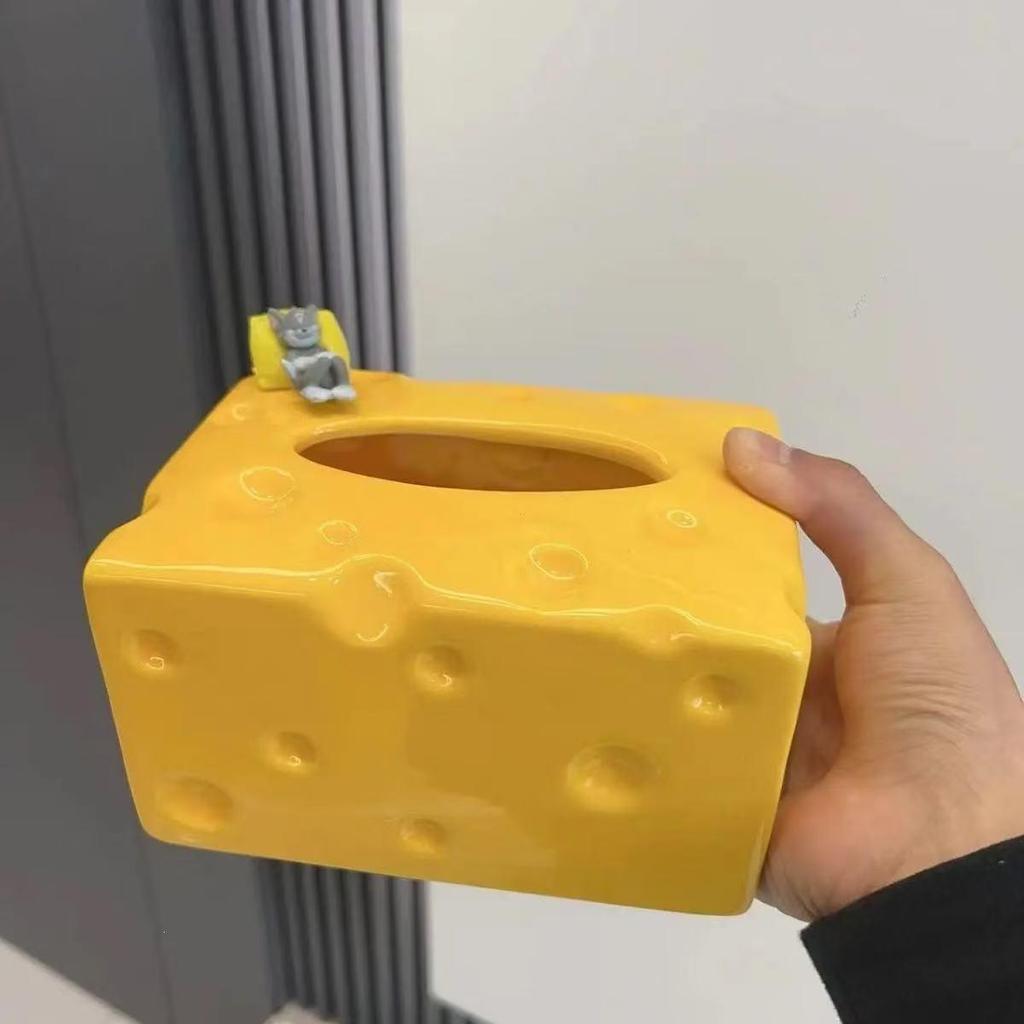 Stylish Cheese Napkin Holder - Luxury Home Dining Tissue Box