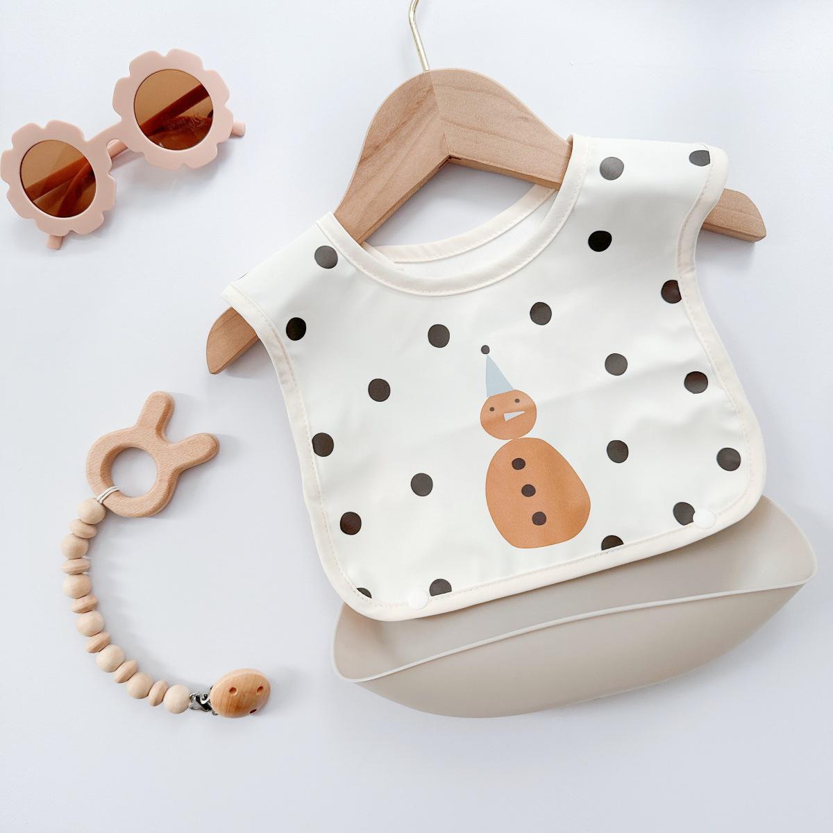 

Силиконовый водонепроницаемый детский нагрудник – мягкий, устойчивый к пятнам, идеально подходит для кормления