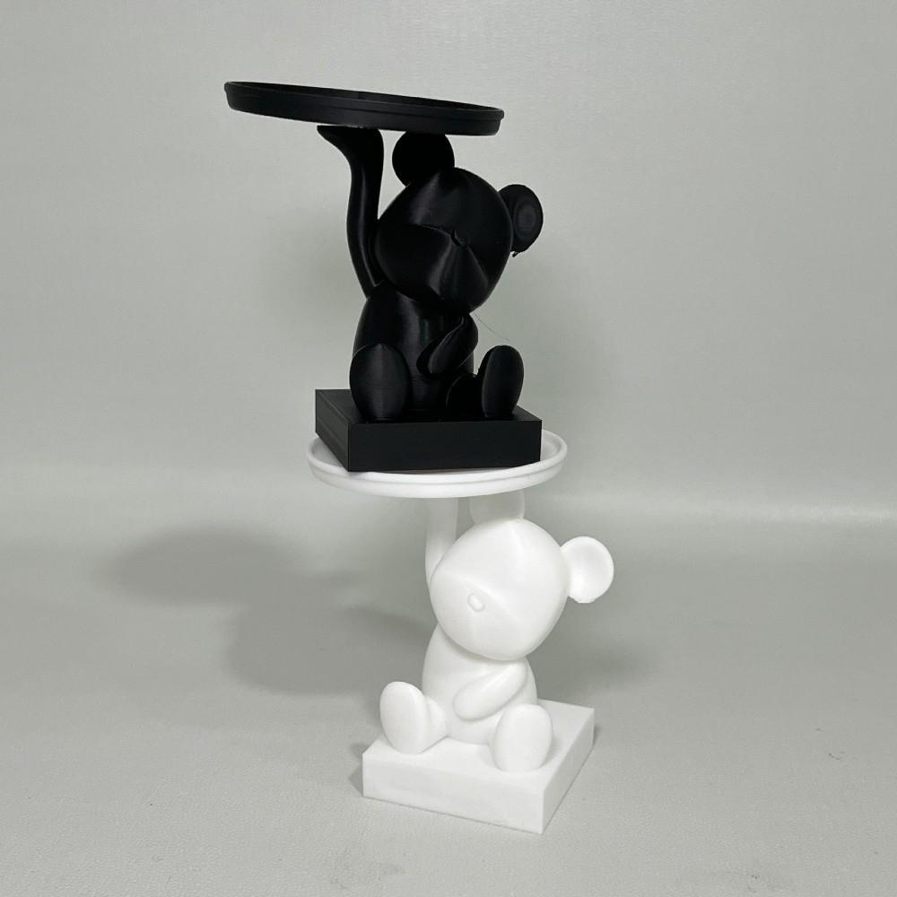 Decorations Bear Storage Tray Creative Desktop Accessory 3D Printing Ornaments  Home Decor