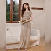 Sequined Hollow-Out Sleeveless Three-Piece Set