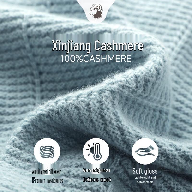 Zhaojun Women's 100% Cashmere Round Neck Cardigan