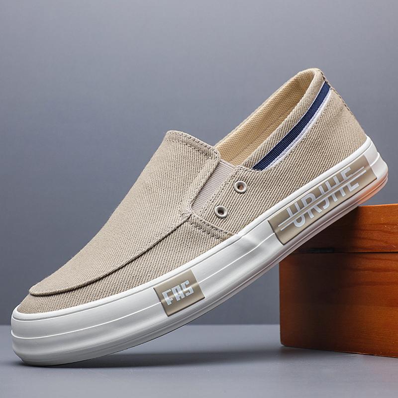 Fashion Men's Canvas Casual Shoes Couple Board Shoes Summer Fashion Sneakers Outdoor Anti Slip Wear-resistant Work Male Shoes SS25815