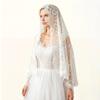 Velo di Pizzo Rete ad Alta Densità Forma Rigida Accessorio per Capelli da Sposa con Raffinati Bordi Floreali Aspetto Retrò Elegante per Matrimoni Halloween Gotico