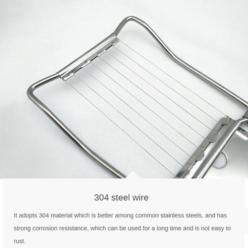 Multifunksjonelle eggskjærere i rustfritt stål Fancy splitter Eggskjæreverktøy Hjem To-i-ett eggskjærer Kjøkkenutstyr